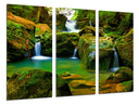Tríptico Paisaje Naturaleza Lago Laguna Río Cascada