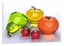 Cuadro fruta de cristal colores vivos
