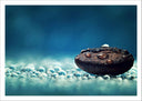 Lámina buda oriental ,azul ,spa ,relajacion, meditacion, agua ,piedra ,zen