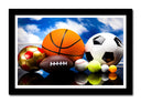 Cuadro enmarcado negro Deportes