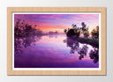 Cuadro enmarcado natural Paisaje Naturaleza Lago Laguna Arbol Atardecer