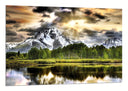 Cuadro Paisaje Naturaleza Lago Laguna Montaña Atardecer