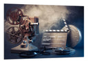 Cuadro cine antiguo, proyector, retro, vintage