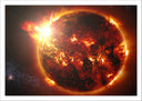 Lámina bola de fuego, estrella, el espacio