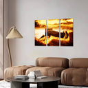 Estancia paisaje oriental, muralla, tono calido, atardecer