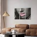 Estancia labios mujer sexy color rosa