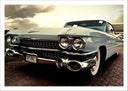 Lámina coche vintage, cadillac antiguo, retro