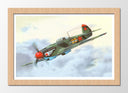 Cuadro enmarcado natural aviones antiguos, guerra, animado, aviacion
