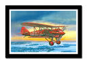 Cuadro enmarcado negro aviones antiguos, guerra, animado, aviacion