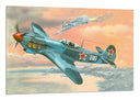 Cuadro aviones antiguos, guerra, animado, aviacion