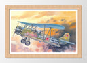 Cuadro enmarcado natural aviones antiguos, guerra, animado, aviacion