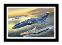 Cuadro enmarcado negro aviones antiguos, guerra, animado, aviacion