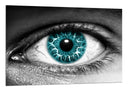 Cuadro ojo azul intenso mujer blanco y negro