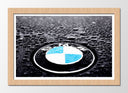 Cuadro enmarcado natural Logo BMW, Simbolo BMW, Coches, Motos