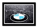 Cuadro enmarcado negro Logo BMW, Simbolo BMW, Coches, Motos