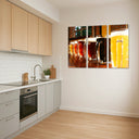 Estancia jarras de cerveza diferentes graduaciones