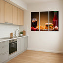 Estancia hamburguesa con patatas y refresco