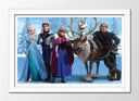 Cuadro enmarcado blanco Infantil Disney Frozen, Elsa