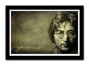Cuadro enmarcado negro Los Beatles, John Lennon