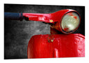 Cuadro Motocicleta Vespa Vintage Roja