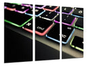 Tríptico teclado de ordenador gammer