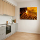 Estancia cerveza, dorada, burbujas