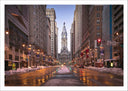 Lámina calle de new york nevada, invierno