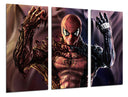 Tríptico spiderman, venon, marvel, superheroe, villano