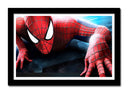 Cuadro enmarcado negro spiderman, superheroe, marvel