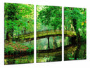 Tríptico Paisaje de Puente, Bosque, Naturaleza