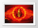 Cuadro enmarcado blanco Ojo de Sauron El señor de los Anillos