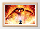 Cuadro enmarcado naturalBalrog, Gandalf El señor de los Anillos