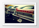 Cuadro enmarcado blanco Vehiculo vintage, Ford Galaxy