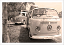 Lámina Furgoneta Volkswagen Vintage Sepia