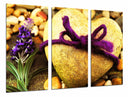 Tríptico Corazon Romantico, Piedra Bonita, Lavanda