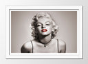 Cuadro enmarcado blanco Marilyn Monroe
