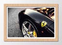 Cuadro enmarcado natural Coche Ferrari Negro