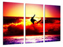 Tríptico Surfista, Atardecer en el Mar, Deporte