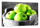 Cuadro bodegon manzana verde, fruta