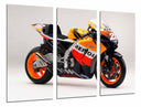Tríptico Moto Honda, Dani Pedrosa, Naranja