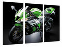 Tríptico Moto Kawasaki ZX-10R, Verde, Carretera