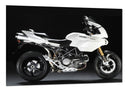 Cuadro Moto Ducati 1100s, Carrretera, Blanca