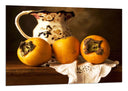 Cuadro bodegon , caquis, fruta