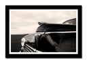 Cuadro enmarcado negro Peugueot 203, Coche vintage, Clasico