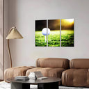 Estancia pelota de golf, campo de golf, soporte