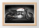 Cuadro enmarcado natural Moto Yamaha, Carretera, Color
