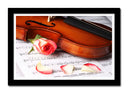Cuadro enmarcado negro Violin Clásica