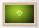 Cuadro enmarcado natural Logo android