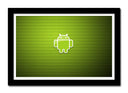 Cuadro enmarcado negro Logo android