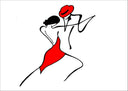 Lámina figuras bailarines tango